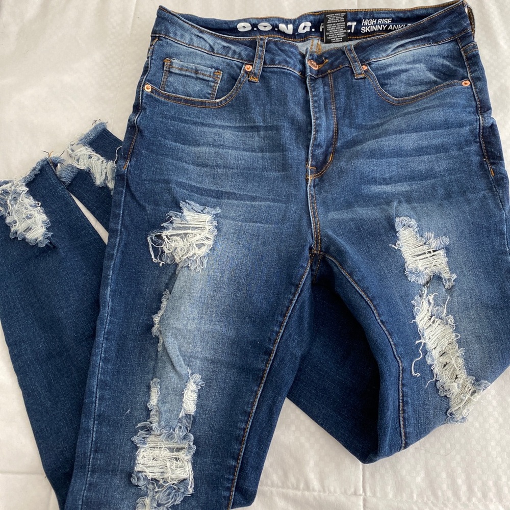 High Rise Skinny Ankle Jeans
